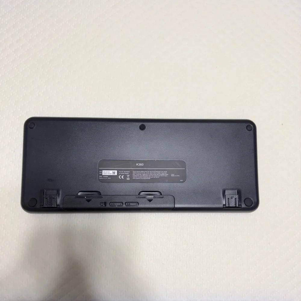Logitech Black Wireless Keyboard with Media Keys